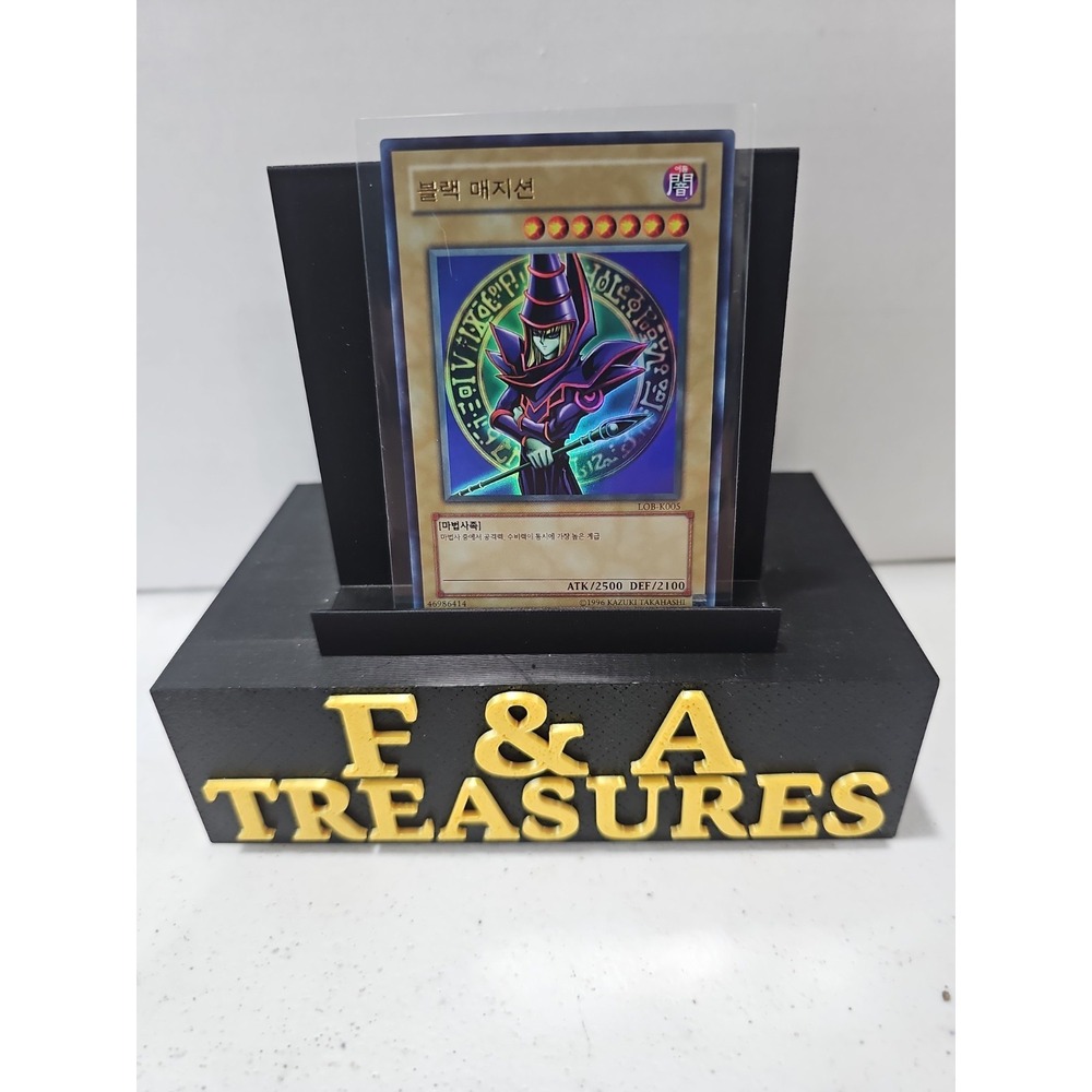 Dark Magician YuGiOh LOB-K005 Korean Ultra Rare LOB Card Holo Foil Near Mint